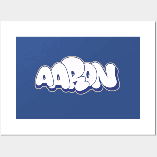 AARON Bubble letters graffiti style Posters and Art